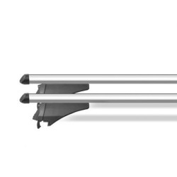 Греди напречни за багажник - за вградени покривни релси, без отвор - Menabo Tiger Silver - 120см, с ключ