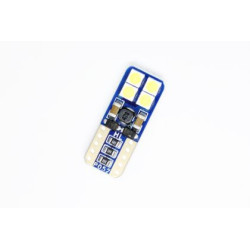 Диодна крушка Т10 с 8 smd 3030 12-30V - Canbus