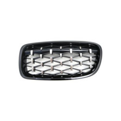 Решетки за BMW F30 (2011+) - Гланц - Diamond Design - хром / черно