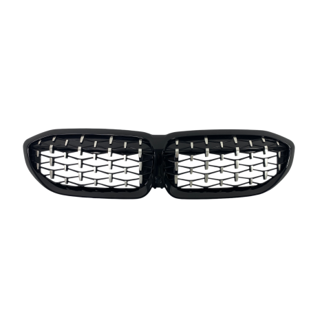 Решетки за BMW G20 (2018+) - Гланц - Diamond Design - хром / черно