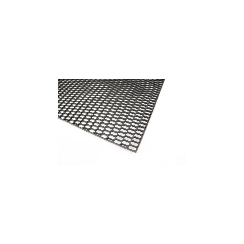 Мрежа от пластмаса тип пчелна пита - черна / ситна