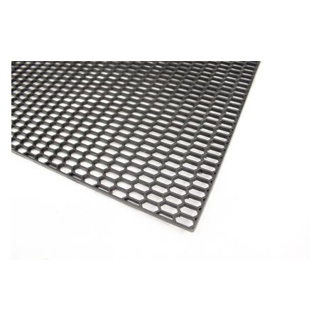 Мрежа от пластмаса тип пчелна пита - черна / ситна