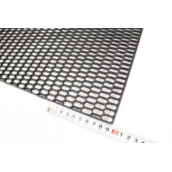 Мрежа от пластмаса тип пчелна пита - черна / ситна