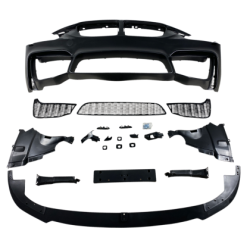 Предна Броня за BMW F30 (2011+) - M3 с лип спойлер - без отвори за парктроник