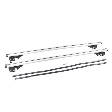 Греди напречни за багажник за кола - за стандартни надлъжни релси - 130cm с ключ