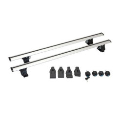 Универсални алуминиеви напречни греди за таван на кола без рейки - 135см