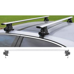 Универсални алуминиеви напречни греди за таван на кола без рейки - 135см, с ключ