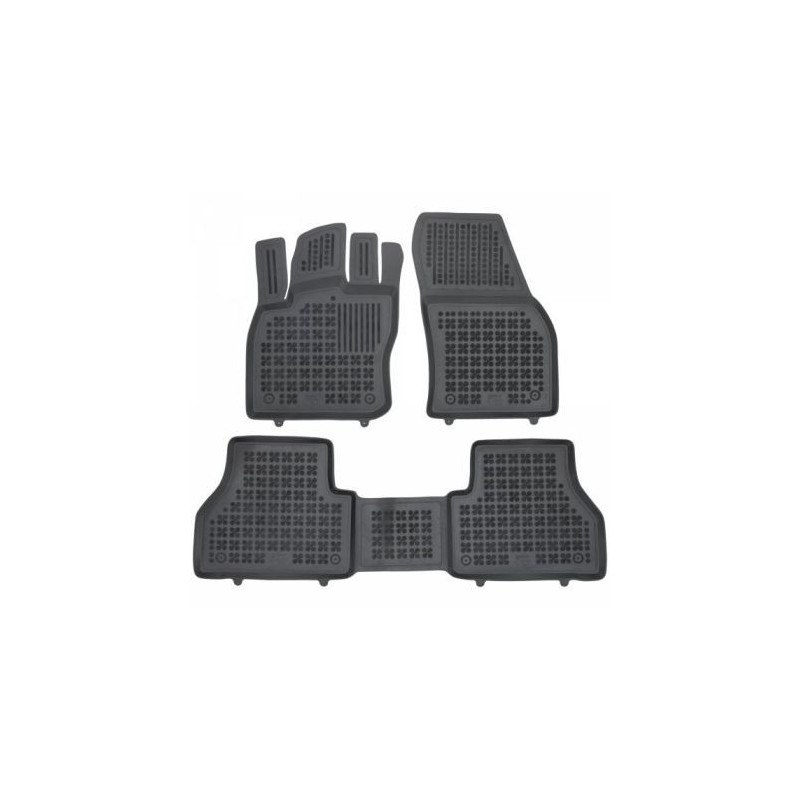 Гумени стелки за VW Caddy (2021+) / FORD Connect III / Grand Tourneo Connect III (2022+) - 5 места - тип леген