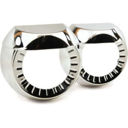 Капачки за лупи 2" отрязана хром