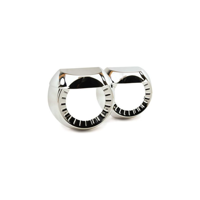 Капачки за лупи 2" отрязана хром