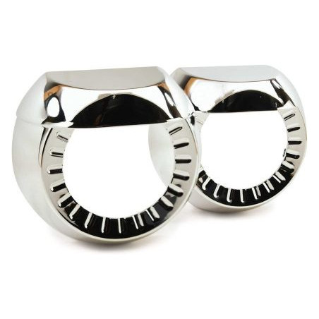 Капачки за лупи 2" отрязана хром