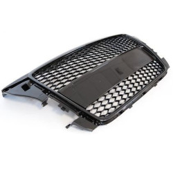 Решетка с поставка за емблема за Audi A3 (2008-2013) - RS-Look Черна-gloss