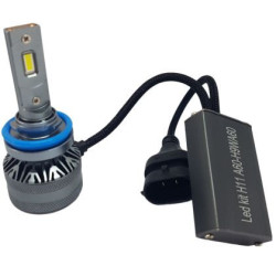 Лед крушки - Led система H8 / H9 / H11 модел A60 за фарове - 155 000 Лукса 55W - Canbus 6000K - 1500% повече с