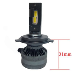 Лед крушки - Led система H4 модел A60 за фарове - 155 000 Лукса 55W - Canbus 6000K - 1500% повече светлина