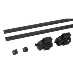 Напречни греди за багажник - за фабрични надлъжни релси с отвор - 120cm с ключ - метални