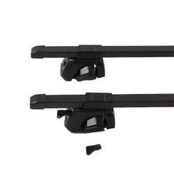 Напречни греди за багажник - за фабрични надлъжни релси с отвор - 120cm с ключ - метални