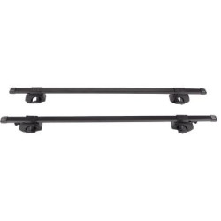 Напречни греди за багажник - за фабрични надлъжни релси с отвор - 120cm с ключ - метални
