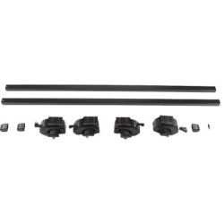 Напречни греди за багажник - за фабрични надлъжни релси с отвор - 120cm с ключ - метални