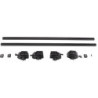 Напречни греди за багажник - за фабрични надлъжни релси с отвор - 120cm с ключ - метални
