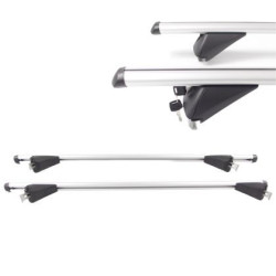 Греди напречни за багажник за кола - за вградени покривни релси без отвор - 135см