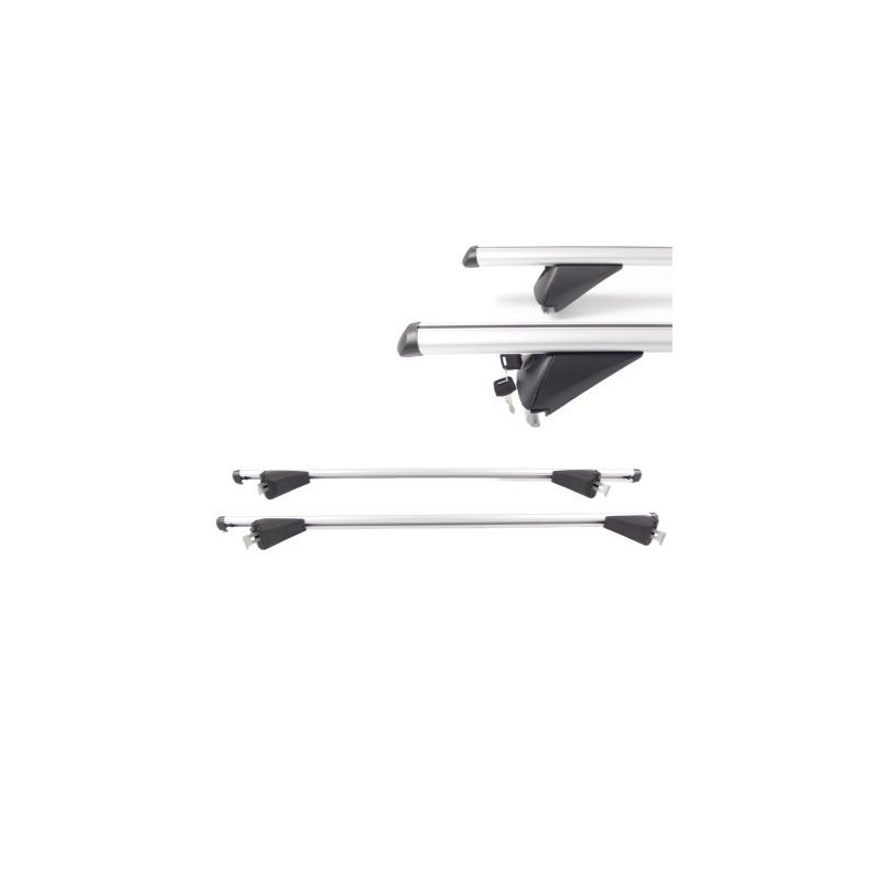 Греди напречни за багажник за кола - за вградени покривни релси без отвор - 135см