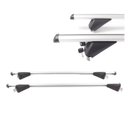 Греди напречни за багажник за кола - за вградени покривни релси без отвор - 135см
