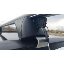 Греди напречни за багажник за кола - за вградени покривни релси без отвор - 135см, с ключ