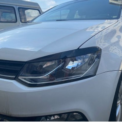 Вежди за фарове Volkswagen Polo (2011-2017) - черен гланц