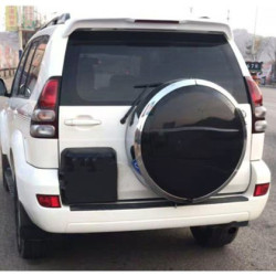 Спойлер антикрило за Toyota Prado J120 (2003-2009) с трети стоп - черен гланц