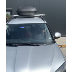 Автобокс Art Plast 133x77.8x34.5cm с ключ, 320 литра - черен карбон