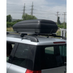 Автобокс Art Plast 133x77.8x34.5cm с ключ, 320 литра - черен карбон