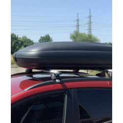 Автобокс Art Plast 133x77.8x34.5cm с ключ, 320 литра - черен карбон