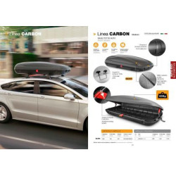 Автобокс Art Plast 169x79x37.5cm с ключ, 400 литра - черен карбон