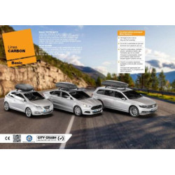 Автобокс Art Plast 200x79x38cm с ключ, 480 литра - черен карбон