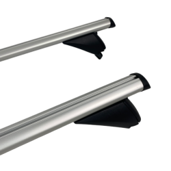 Греди напречни за багажник за кола - за вградени покривни релси без отвор - 120см, с ключ