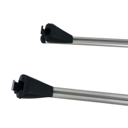 Греди напречни за багажник за кола - за вградени покривни релси без отвор - 120см, с ключ