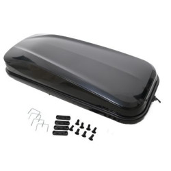 Автобокс Junior Easy 180x78x40cm с 85 mm крепежи, с ключ, 430 литра - черен гланц