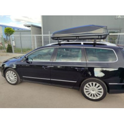 Автобокс Junior Easy 180x78x40cm с 85 mm крепежи, с ключ, 430 литра - черен гланц