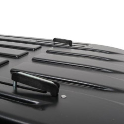 Автобокс Junior Altro 200x90x41cm с 70 mm крепежи, с двустранно отваряне с ключ, 500 литра - черен