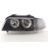 Кристални фарове ангелски очи за AUDI A4 (1999-2001) - черни