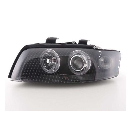 Кристални фарове за Angel Eyes AUDI A4 (2001-2004) - черни