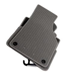 Мокетни стелки за VW Passat B6 / B7 3C (2005-2014) - кръгли щипки - Сиви