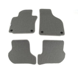 Мокетни стелки за Vw Golf 5 / Golf 6 / Jetta (2005-2011) сиви с кръгли щипки