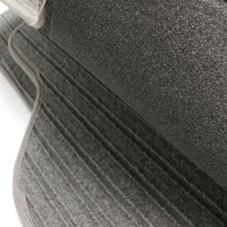 Мокетни стелки за Vw Golf 5 / Golf 6 / Jetta (2005-2011) сиви с кръгли щипки