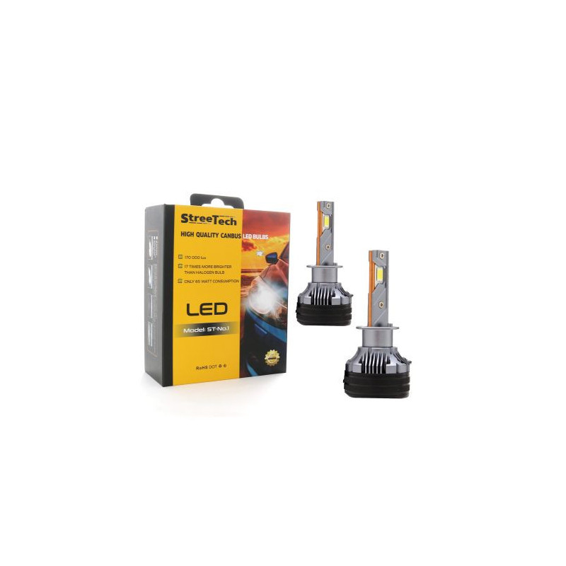 Лед крушки - Led система H1 Streetech модел STN1 за фарове - 170 000 Лукса