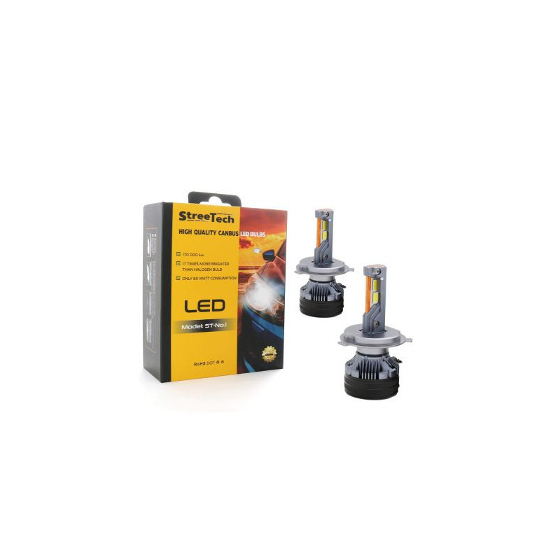 Би Лед крушки - Bi-Led система H4 Streetech модел STN1 за фарове - 170 000 Лукса