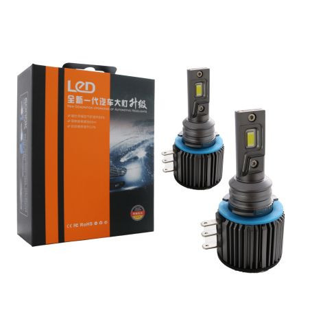 Лед крушки - Led система H15 модел A60 за фарове - 20000 Лумена 55W - Canbus 6000K - 1400% повече светлина