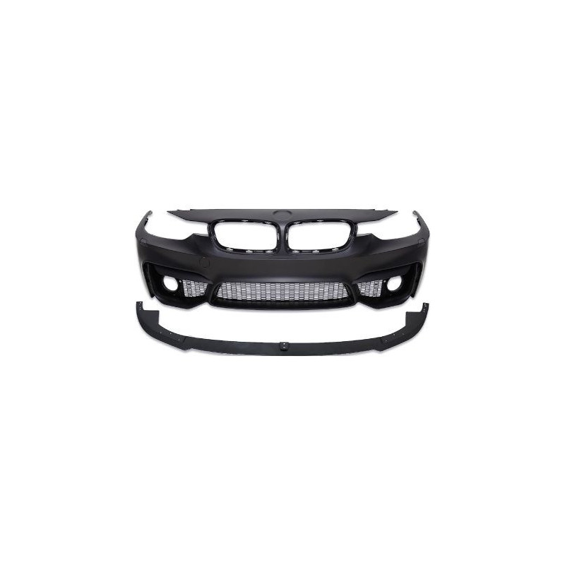 Предна Броня за BMW F30 (2011-2019) - M3 с лип спойлер - без отвори за парктроник