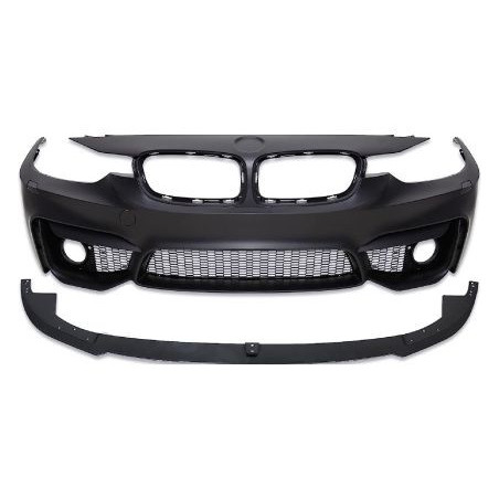 Предна Броня за BMW F30 (2011-2019) - M3 с лип спойлер - без отвори за парктроник