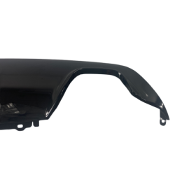 Дифузер за задна броня за BMW E60 M-Tech - двоен, черен гланц